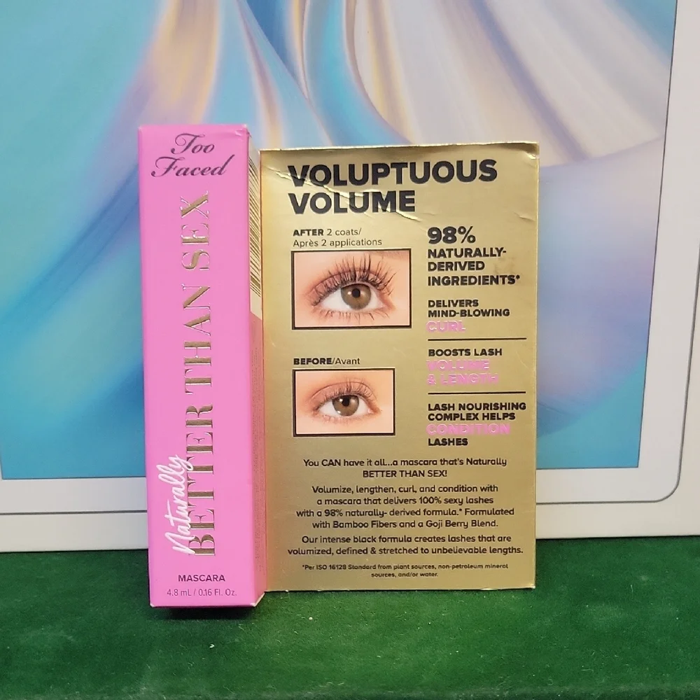 Too Faced Naturally Better Than Sex Mascara Black 4.8ml New